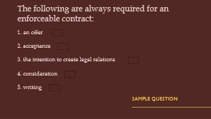Sample question 1