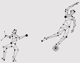 Section of Iritjinga that highlights the 
star groupings